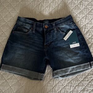 Jag Jeans Alex Dark Indigo Rolled Cuff Denim Shorts